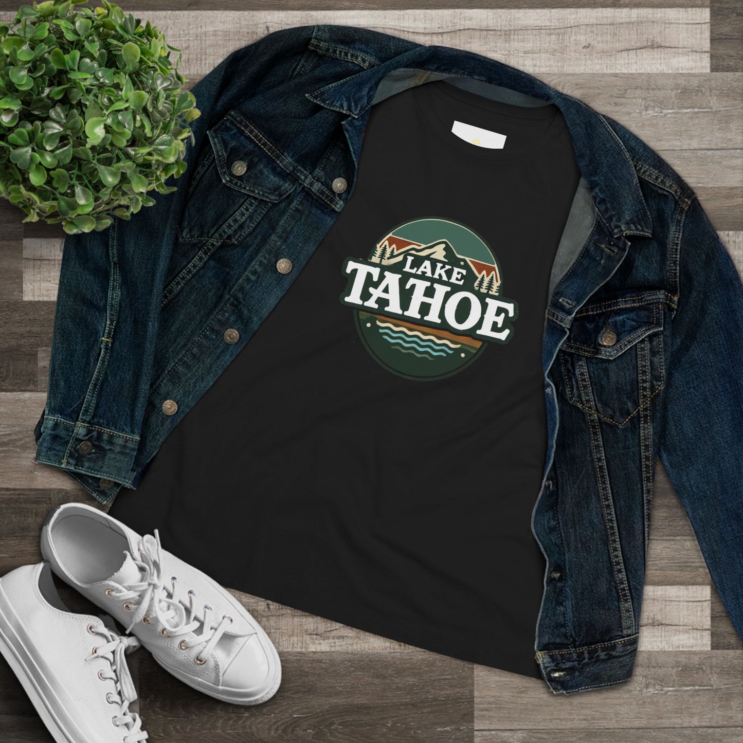 Vintage Lake Tahoe Women's Cotton Tee