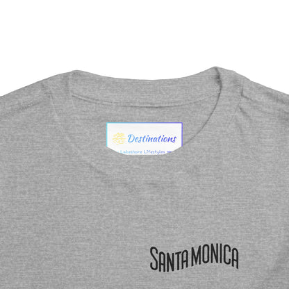 Vibrant Santa Monica Unisex Toddler Short Sleeve Tee