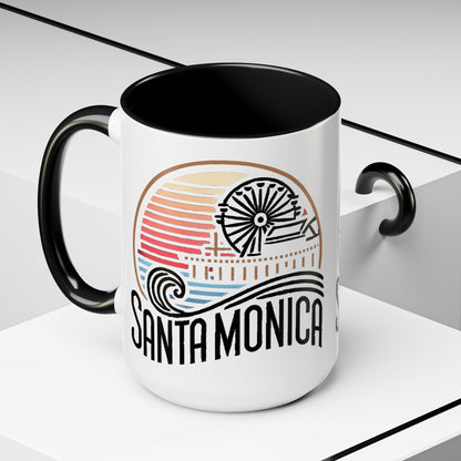 Vibrant Santa Monica Accent Coffee Mug