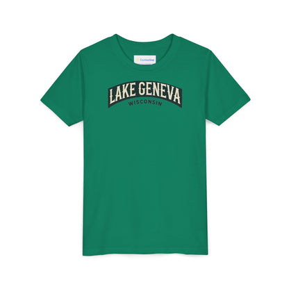 Vintage Lake Geneva Unisex Youth Short Sleeve Tee