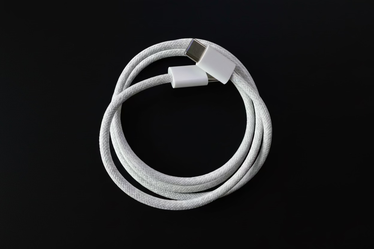 60W 3ft White USB-C to USB-C Charging Cable
