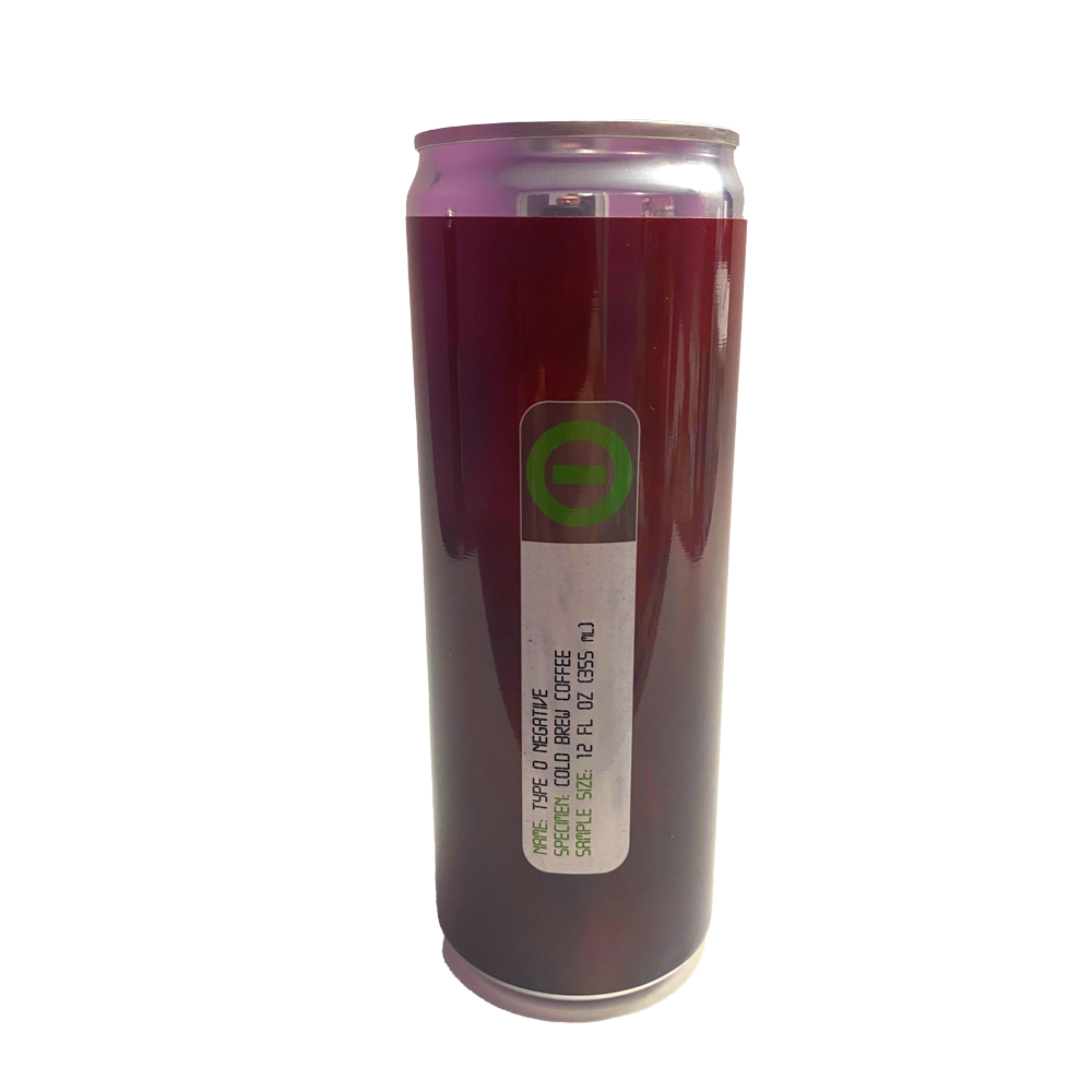 Type O Negative OFFICIAL Blood Vial Nitro Cold Brew Coffee Cans (4Pack) (12oz per can)