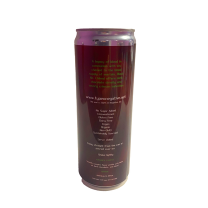 Type O Negative OFFICIAL Blood Vial Nitro Cold Brew Coffee Cans (4Pack) (12oz per can)