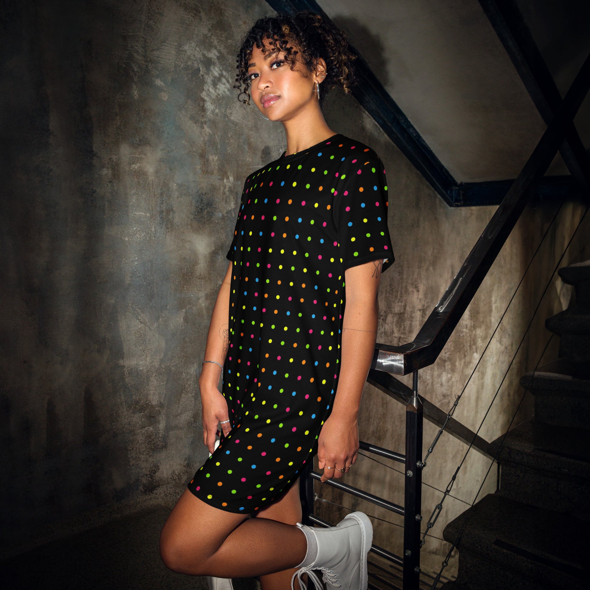 modal t shirt dress Jane Black T-shirt Maxi Dress, X Large
