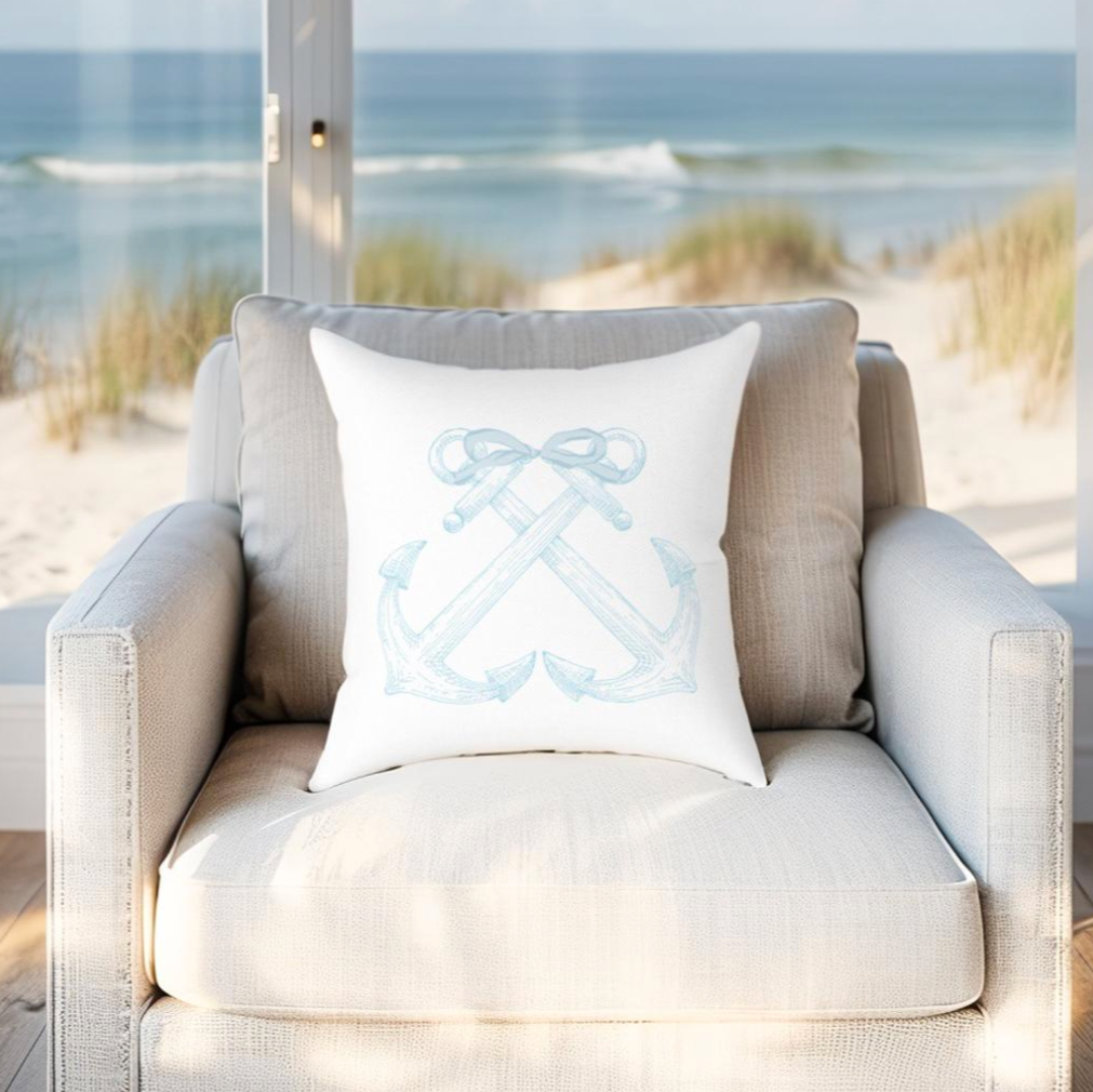Nautical Anchor Pillow