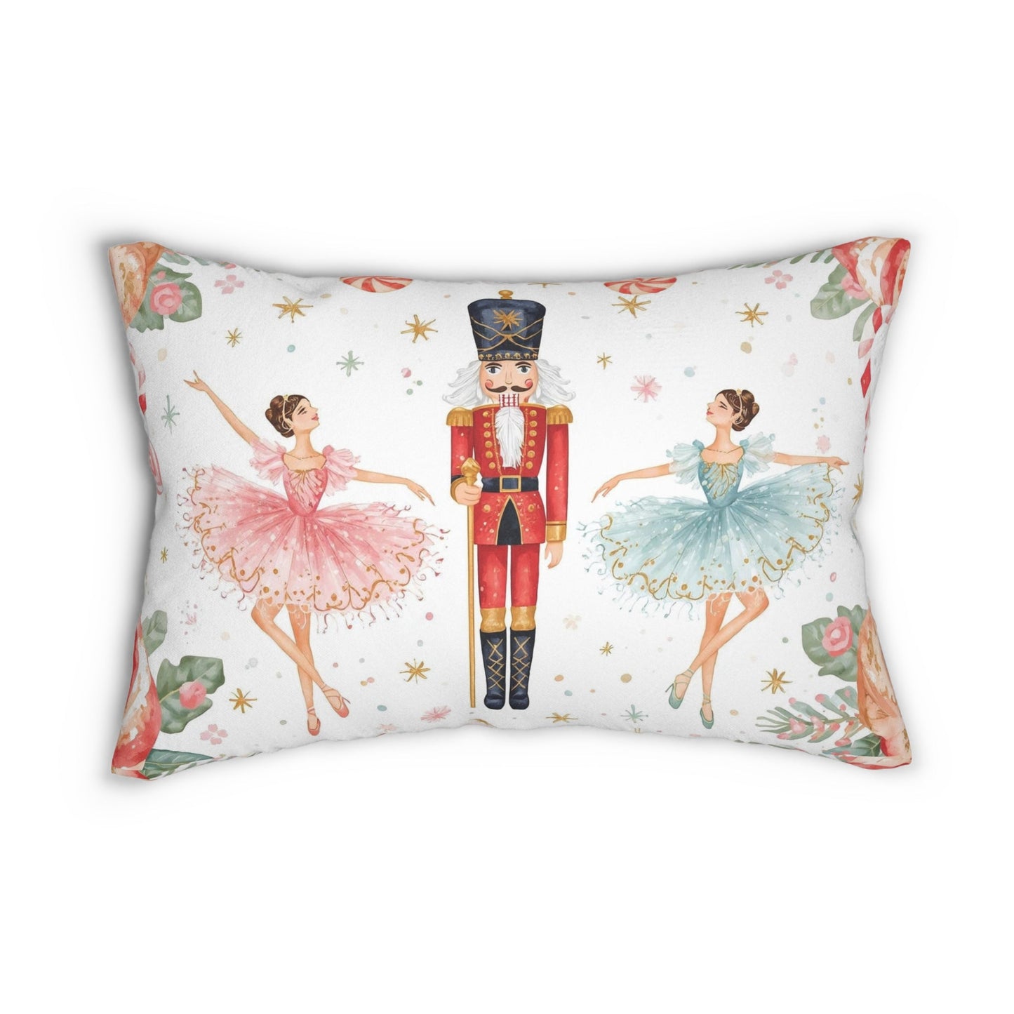 Nutcracker Ballet Lumbar Throw Pillow