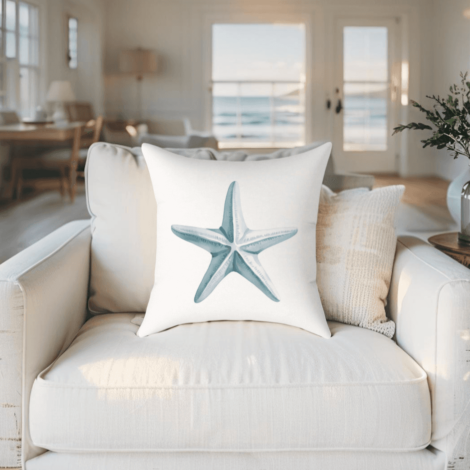 Starfish Throw Pillow