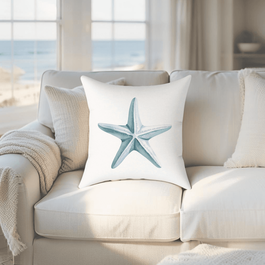 Starfish Throw Pillow
