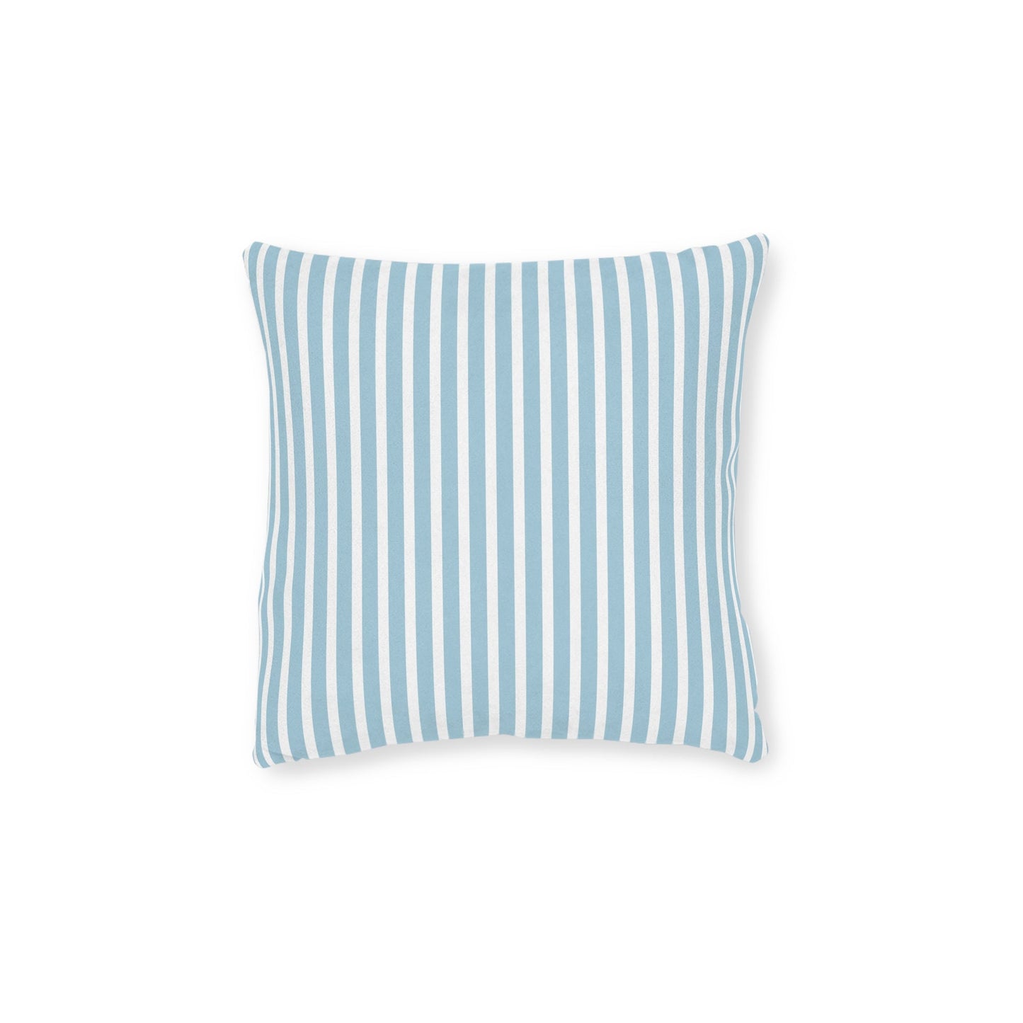Nautical Blue Striped Throw Pillow
