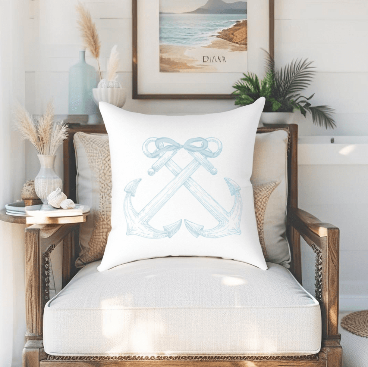 Nautical Anchor Pillow