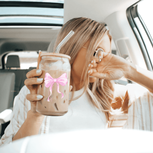 Coquette Bow Sipper Glass