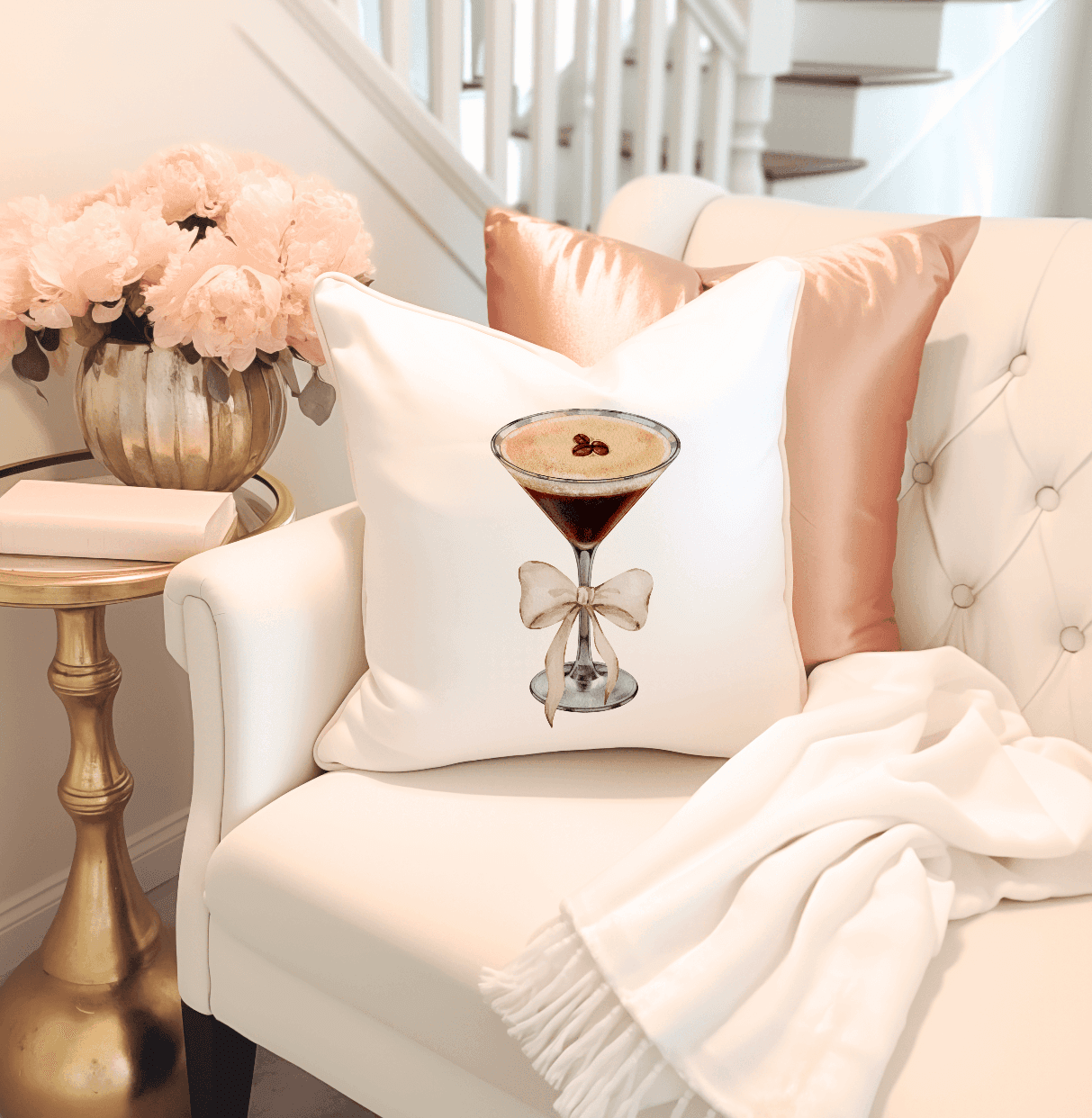 Espresso Martini Coquette Pillow
