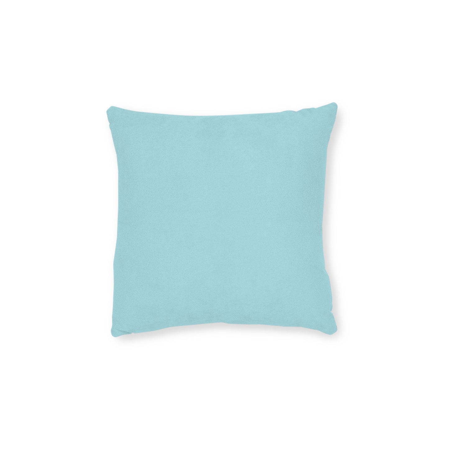 Elegant Aqua Damask Square Throw Pillow
