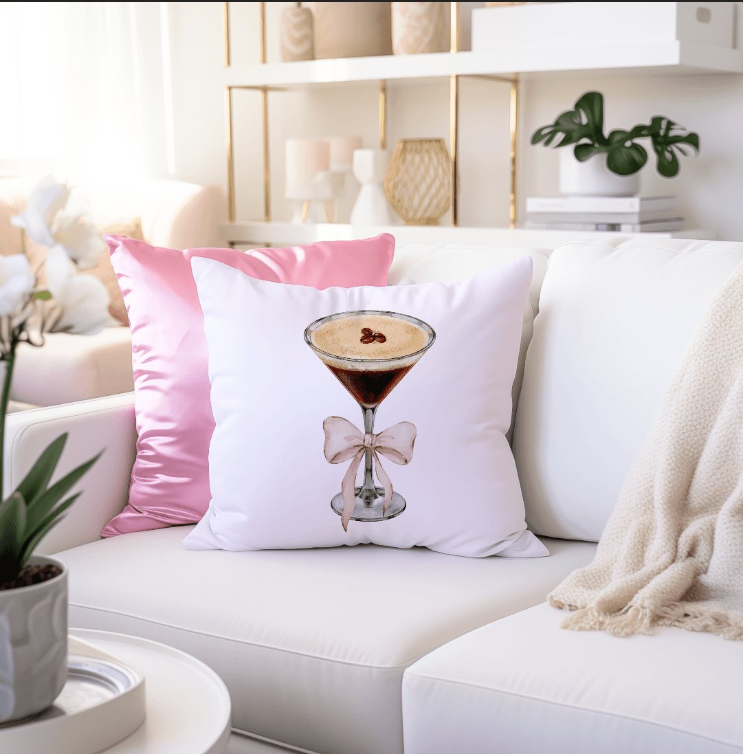 Espresso Martini Coquette Pillow