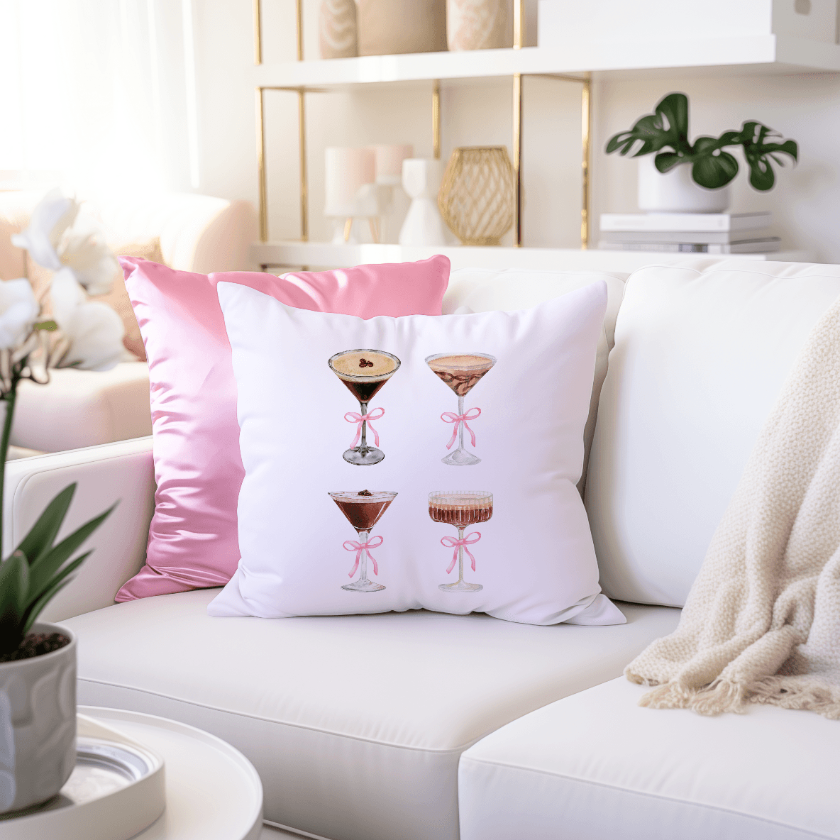 Espresso Martini Throw Pillow