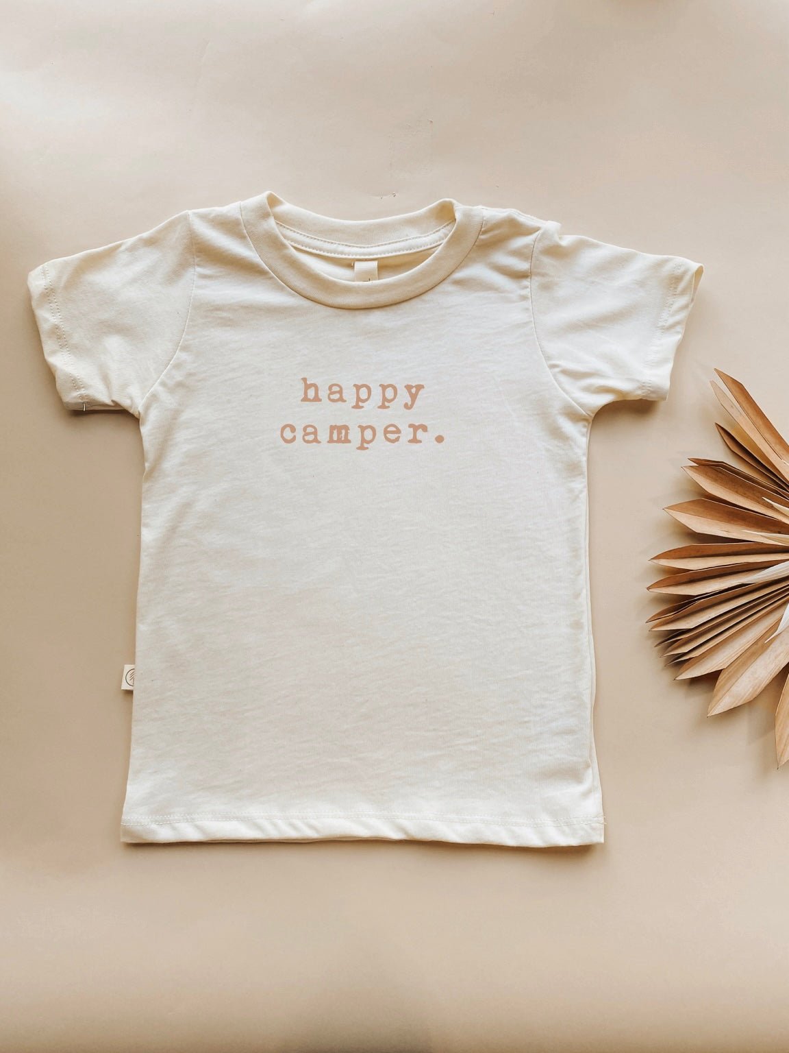 Happy Camper Clay Organic Cotton Short Sleeve Toddler T-Shirt