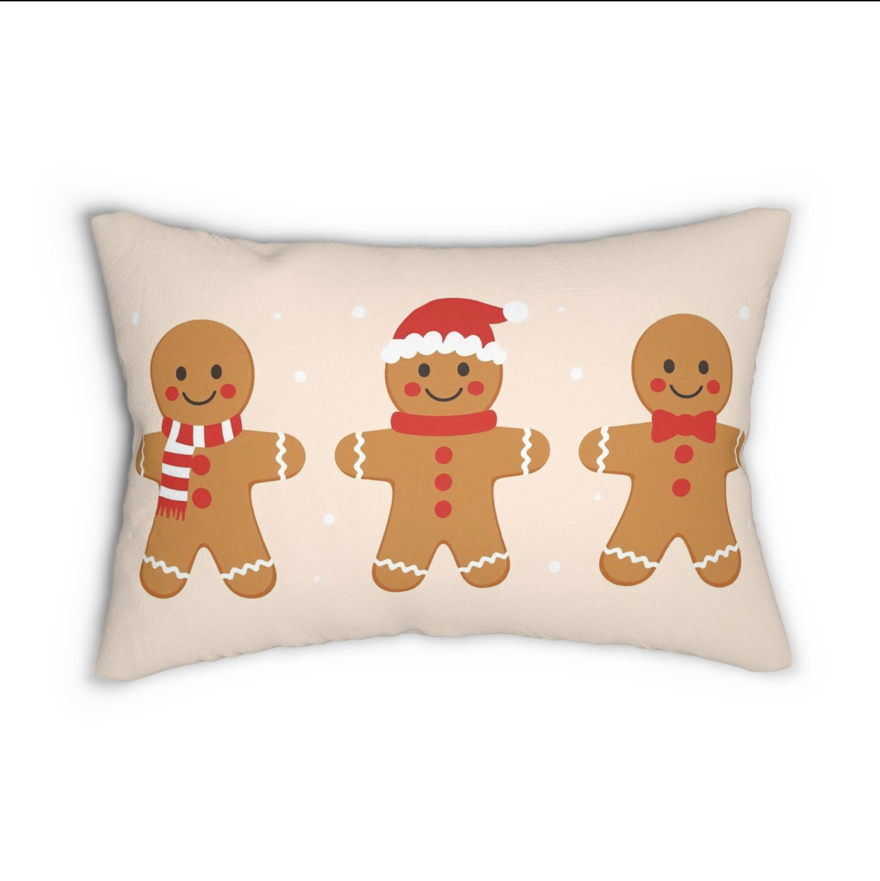 Gingerbread Man Lumbar Pillow