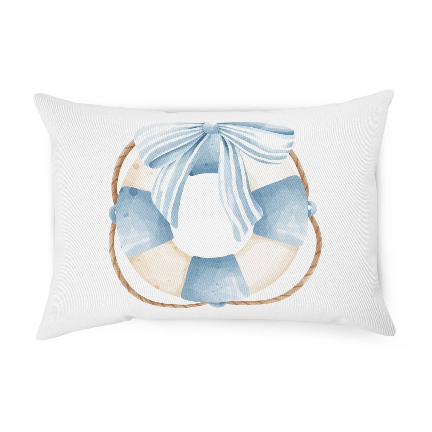 Nautical Lifesaver Throw Pillow