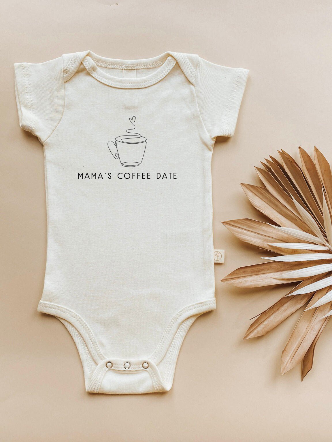 Mama's Coffee Date Organic Baby Bodysuit