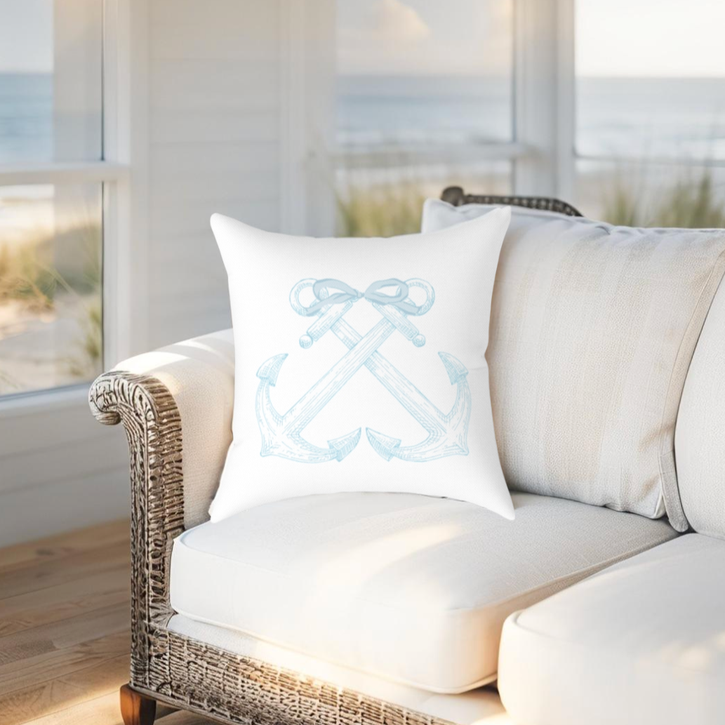 Nautical Anchor Pillow