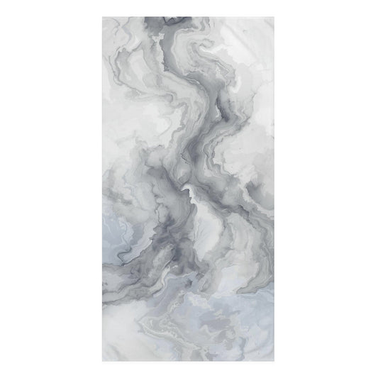 Abstract Grey & White Marble Bath Towel