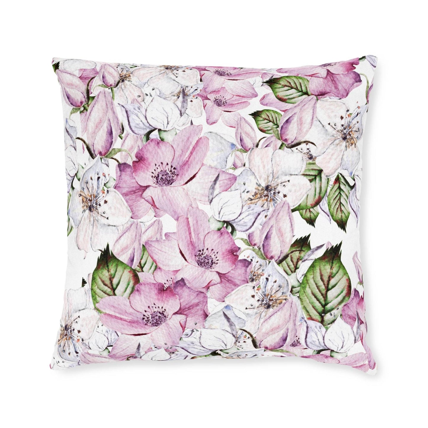 Purple Floral Pillow