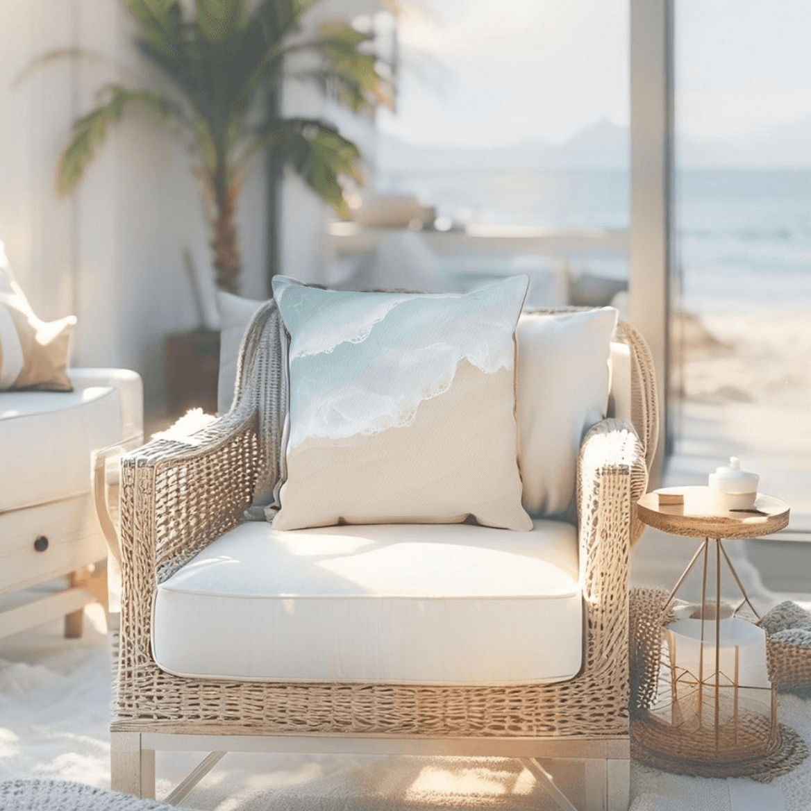 Coastal Breeze Throw Pillow