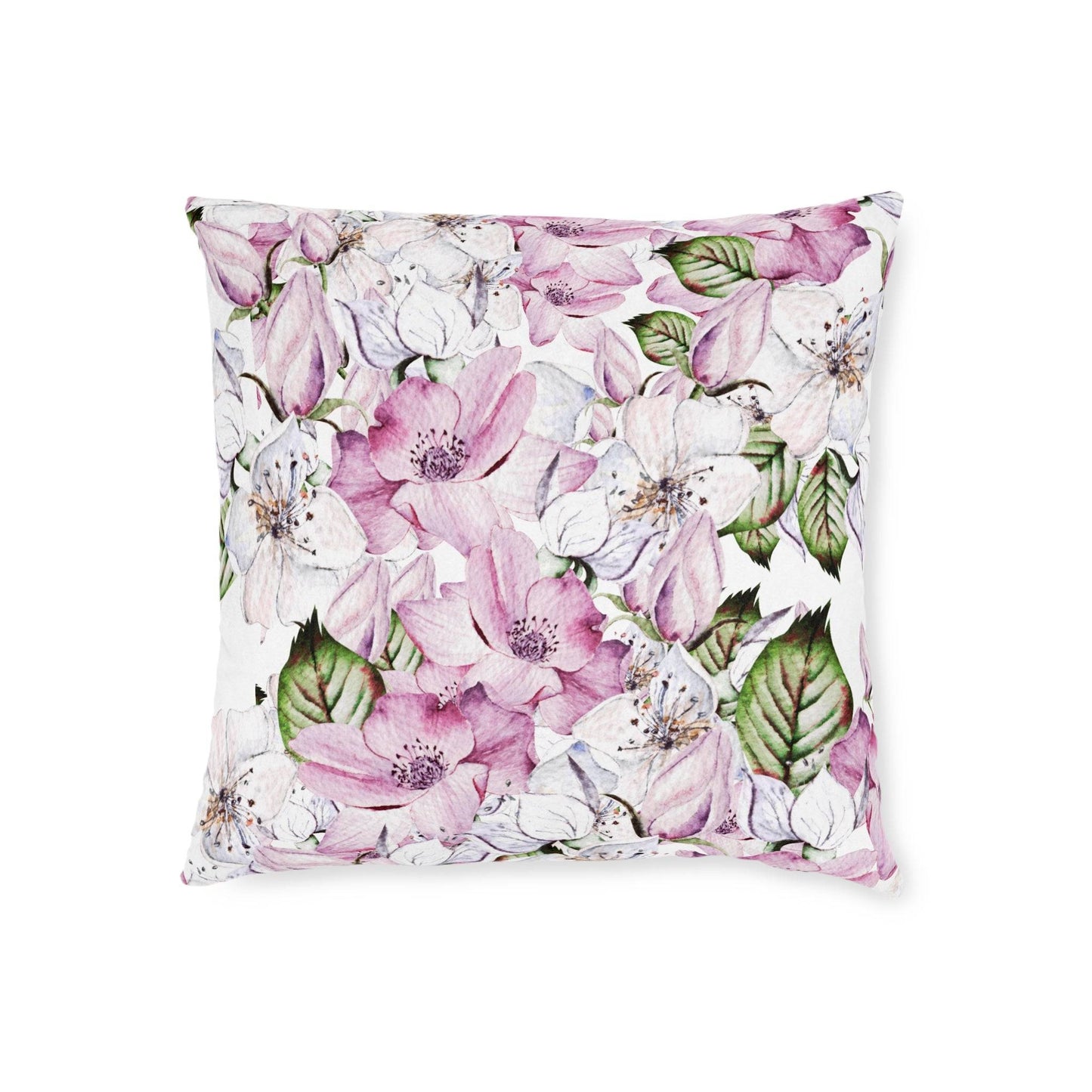 Purple Floral Pillow