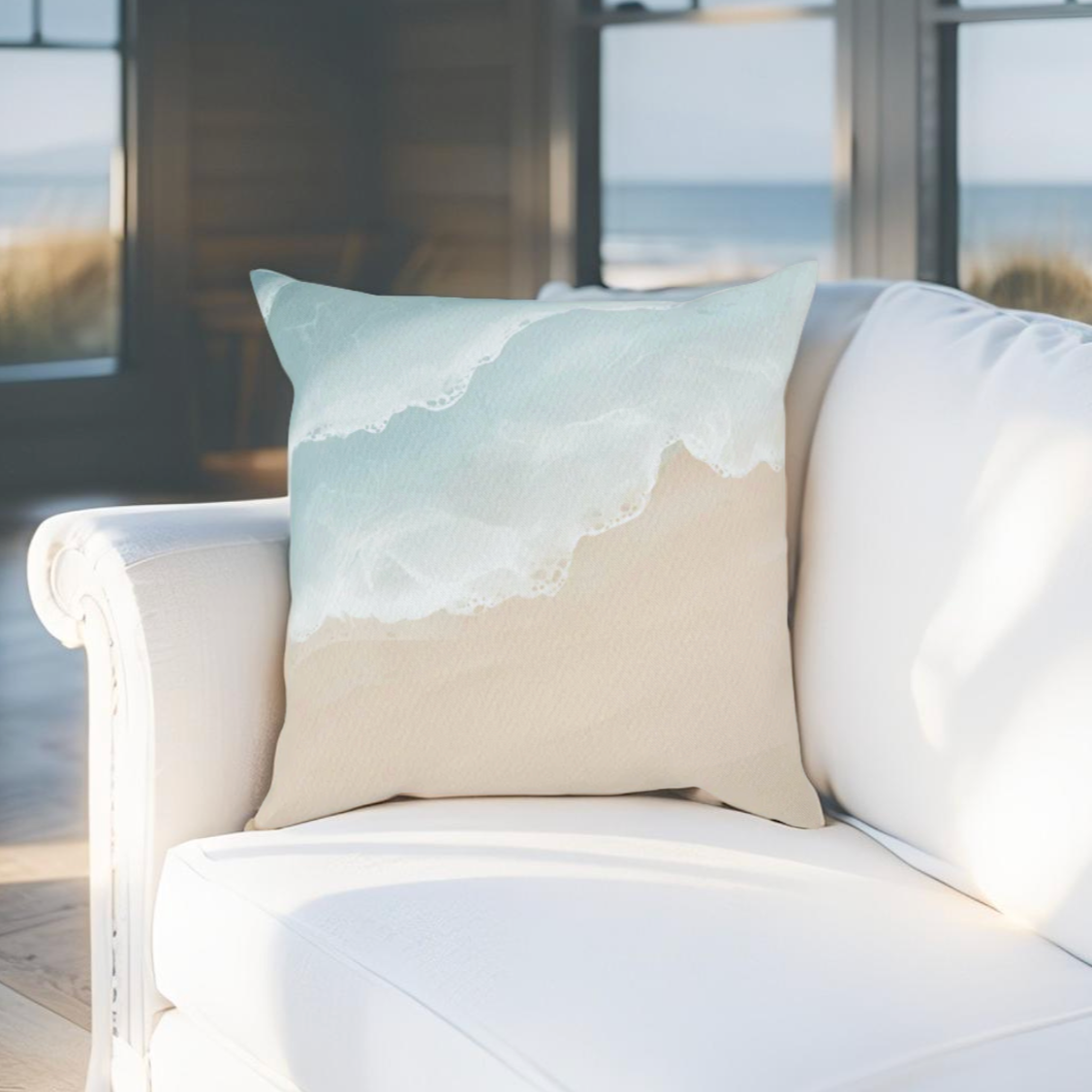 Coastal Breeze Throw Pillow